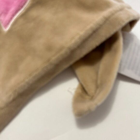 Baby Essentials Brown bear Plush Pink Heart Lovey Security Blanket - Picture 11 of 12